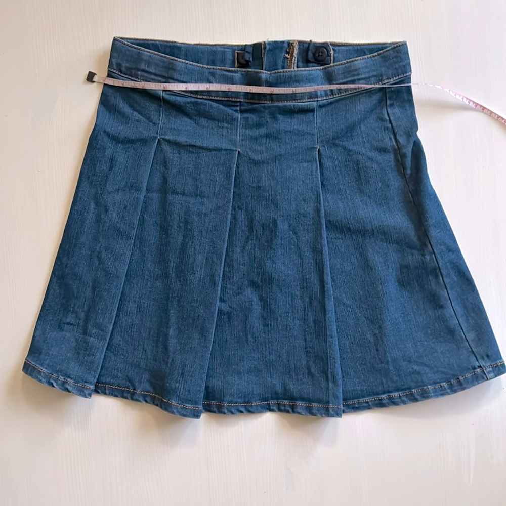 Jean schoolgirl mini skirt